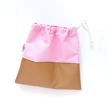 Cargar imagen en el visor de la galería, Bolsa Mini Rosa/café / rojo
