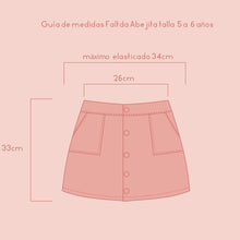 Cargar imagen en el visor de la galería, Falda Abejita Blue Jeans
